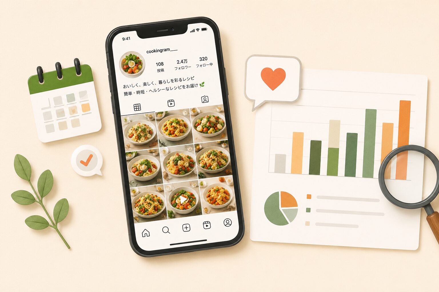 レシピのInstagram運用代行